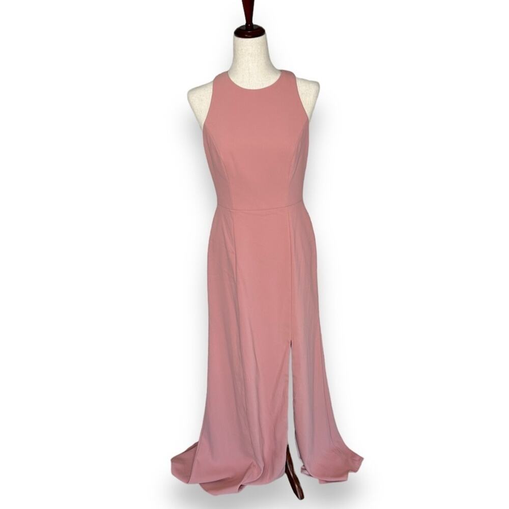 NWT! Dessy Collection Blush Pink Maxi Dress